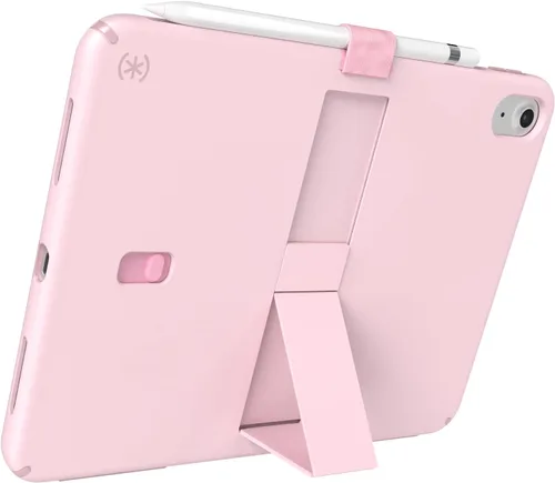 Vista 10 de Speck Funda y soporte para tablet iPad de 10.9 pulgadas, resistente a los arañazos, protección contra caídas y soporte de liberación rápida