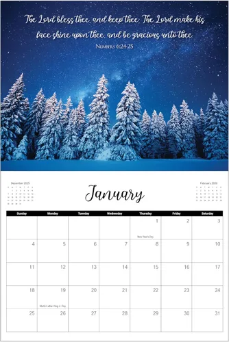 Vista 5 de JBH Creations Calendario de Versículos Bíblicos Verdaderamente Bendito 2026