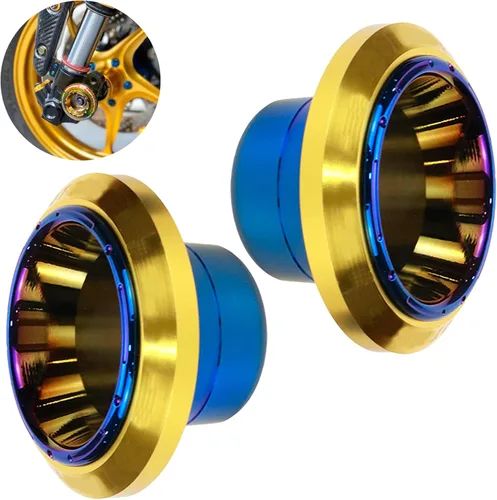 Vista 5 de Modengzhe Protector de choque de rueda deslizante para marco de motocicleta, protección contra caídas, copa de horquilla delantera, ciclomotor