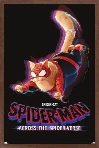 Vista 16 de Marvel Spider-Man: Across The Spider-Verse - Póster de pared de una hoja de Spider-Cat, 22.4 pulgadas de largo x 14.7 pulgadas de ancho, versión
