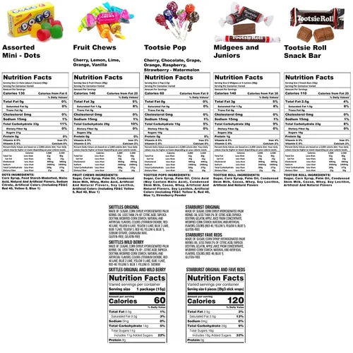 Vista 2 de Ultimate Sampler - Mezcla especial de dulces a granel de 11.25 libras Starbursts FaveReds And Skittles Original And Wild Berry Tootsie Rolls Juniors
