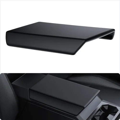 Vista 12 de BASENOR Funda para consola central mejorada para Tesla Modelo Y Modelo 3, funda de reposabrazos de TPU antideslizante, accesorios interiores