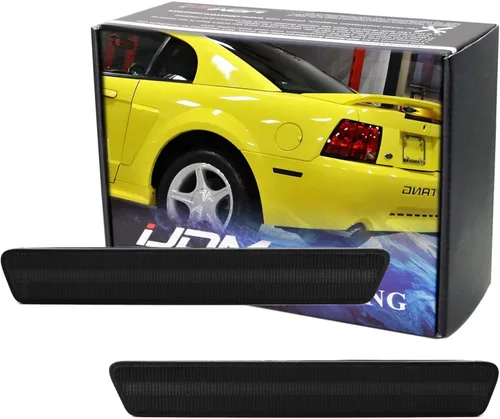 Vista 7 de iJDMTOY OE-Spec - Conjunto de marcadores laterales para parachoques trasero de lente roja, compatibles con Ford Mustang (1999-2004)