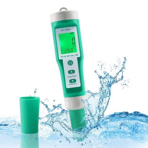Vista 9 de Medidor TDS, medidor de agua 4 en 1, medidor TDS/sal/temperatura/EC, medidor TDS de alta precisión, medidor digital de agua con retroiluminación