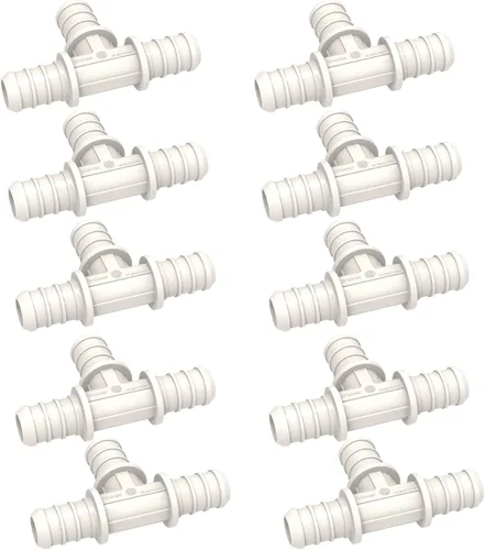 Vista 14 de SEAFLO Acoplamiento de tubería PEX de plástico de 90 grados 1/2" Barb x 1/2" adaptador de codo de ajuste de púas compatible con tubo PEX o PE-RT