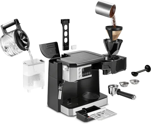 Vista 6 de De'Longhi Combinación de cafetera y máquina de café especial de todo en uno + Máquina de leche ajustable avanzada para Cappuccino & Latte +