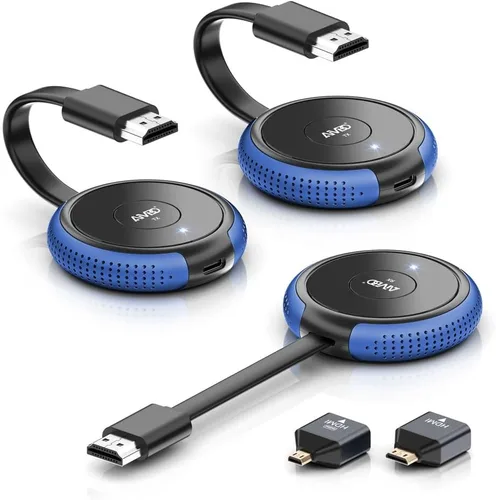 Vista 10 de TIMBOOTECH Transmisor y receptor HDMI inalámbrico 4K, medios de fundición de video/audio HDMI Kit 5G para portátil, cámara, caja de cable, DVD