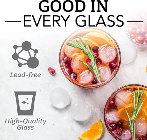 Vista 6 de Bormioli Rocco YPSILON - Juego de 6 vasos de cóctel – 8.5 onzas, vaso de bar, vasos de Martini sin tallo para todas las bebidas alcohólicas como