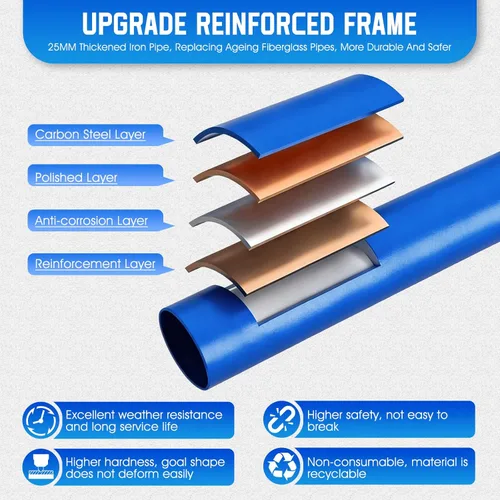 Vista 6 de Football Throwing Net, Upgrade Heavy Duty Metal Frame Quarterback Training Equipment Throwing Machine with 1-4 Targets, Easy Setup Football Target