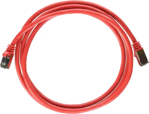 Vista 5 de Nippon Labs Cable Ethernet Cat8 60CAT8-0.5-26RD Cat8 de 0.5 pies Serie Slim - Rojo 2GHz, 40G, S/FTP - Cable de conexión blindado 40Gbps 2000Mhz