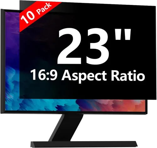 Vista 32 de Protector de pantalla de privacidad para computadora de 20 pulgadas con HP Dell Acer Asus Samsung LG y más, filtro de protección de seguridad