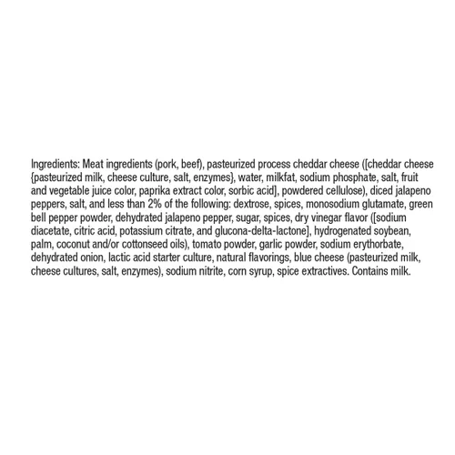 Vista 3 de Johnsonville Salchicha de verano cheddar de jalapeño 1/20 onzas, buena fuente de proteínas, ideal para embutidos y tablas de queso