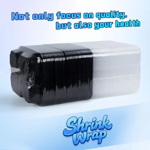 Vista 2 de YANGRUI Juego de 40 contenedores para preparar comida con tapa - 34 oz 4 compartimentos con sello cuádruple a prueba de fugas Contenedores