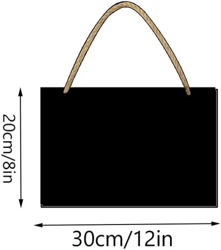 Vista 7 de KPSheng Letrero colgante de Navidad de 8 x 12 pulgadas, letreros de madera decorativos de invierno, letrero de puerta de madera rústica