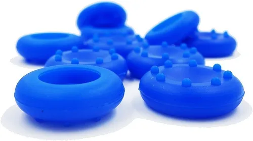 Vista 7 de Ambertown Tapa analógica de silicona para el pulgar para PS4, PS3, Xbox 360, Xbox One (4 unidades, azul)