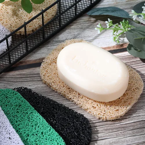 Vista 7 de Almohadillas ahorradoras de jabón, almohadilla de drenaje, barra de elevación para platos, jabón, accesorios, tapete de drenaje para ducha, cocina