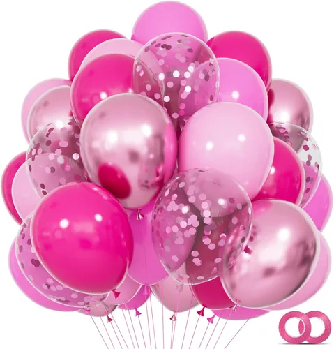 Vista 14 de Juego de 68 globos negros y naranjas, juego de globos de látex naranja y negro de 12 pulgadas con cintas de confeti reutilizables, resistentes a
