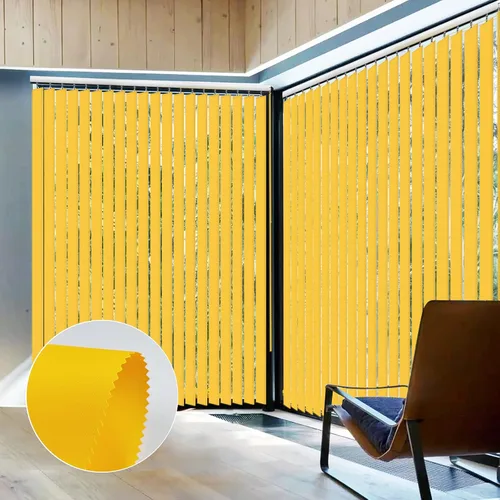 Vista 20 de FACIMI Persianas verticales opacas, color verde manzana personalizada de 3.5 pulgadas, persianas verticales de tela con listones de protección UV