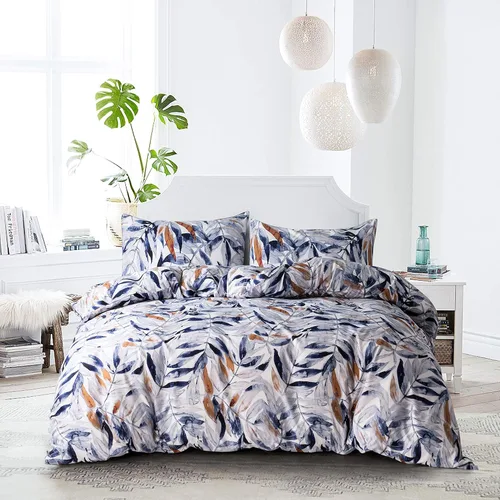 Vista 11 de HSKIKWN Juego de edredón a rayas blancas y negras Twin de microfibra, juego de funda de edredón de 68" x 90" con 1 funda de edredón y 1 funda