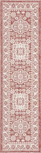 Vista 24 de Unique Loom Outdoor Aztec Collection Alfombra de área, Chalca (7 pies 10 pulgadas, cuadrada, azul/marfil)