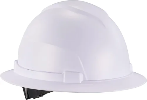 Vista 7 de Ergodyne Skullerz 8969 Class E - Casco duro de ala completa, ligero, suspensión de trinquete ajustable de 6 puntos, carcasa de HDPE, lima