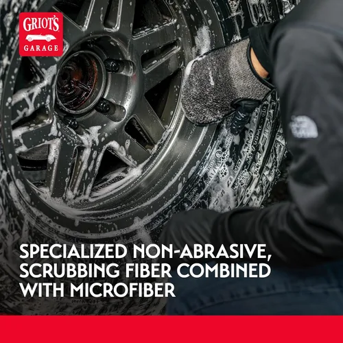 Vista 4 de Griot's Garage 11820 - Manoplas de microfibra para lavado de ruedas, limpieza sin arañazos para todas las superficies de las ruedas, juego de 2