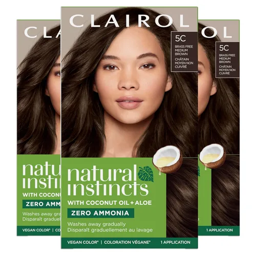 Vista 36 de Clairol Natural Instincts - Tinte semipermanente para el cabello, color castaño oscuro, paquete de 1 unidad