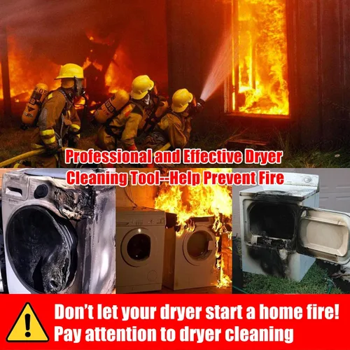 Vista 8 de PetOde Kit de limpiador de ventilación de secadora de 32 pies, cepillo flexible mejorado con accesorio de taladro para una limpieza efectiva