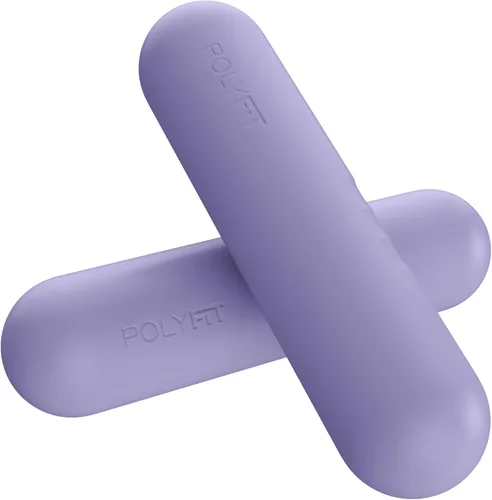 Vista 8 de Polyfit Barras de Peso con Mancuernas para Mujeres - Juego de 2 (3.3 LB 6.5 LB por par) - Juego de mancuernas para caminar, yoga, danza, barras
