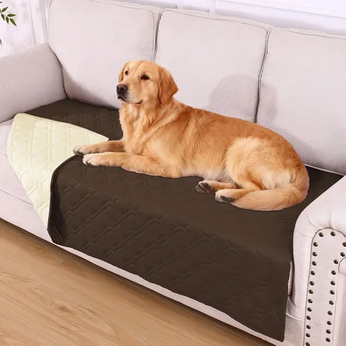 Vista 57 de hyha - Manta impermeable para cama de perro, mantas suaves para mascotas, funda impermeable para sofá para perros, fundas reversibles lavables