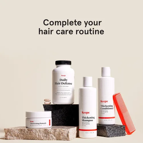 Vista 5 de Keeps Suplemento diario para el crecimiento del cabello para un cabello visiblemente más grueso y de aspecto más completo - Suplemento
