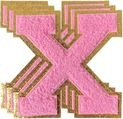 Vista 112 de 3 parches de letras de felpilla negra, parches de letras termo-adhesivas de 4-1/2", parches universitarios para ropa, S