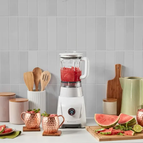 Vista 2 de Cuisinart Hurricane® - Batidora digital en tarro de vidrio de 48 onzas, manual de 5 velocidades, 6 ajustes preestablecidos, batido, batido, cóctel