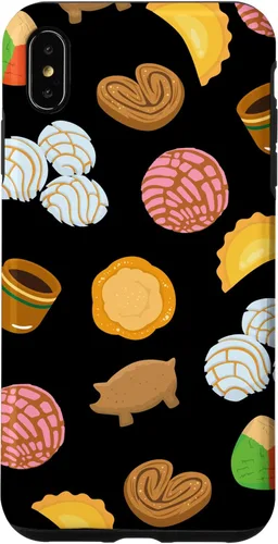 Vista 11 de Conchas Pan Dulce Pattern Black Phone Case Latina Gift Case Case for iPhone 17