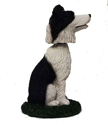 Vista 3 de Animal Den Border Collie - Figura de perro Bobblehead para regalo para tablero de instrumentos de automóvil