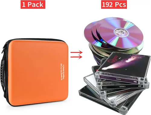 Vista 70 de Funda para DVD, estuche de CD EVA, organizador de almacenamiento, portátil, protector de DVD, soporte para billetera para coche
