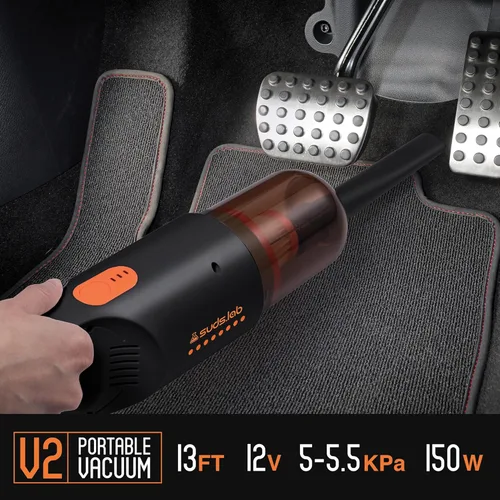 Vista 2 de Suds Lab V2 - Aspiradora de coche – Kit profesional de limpieza profunda – Aspiradora portátil de mano de alta potencia de 12 V CC con accesorios