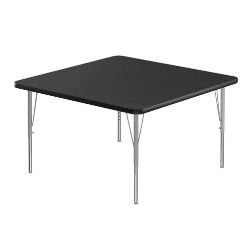 Vista 17 de Correll - Mesa rectangular de actividades para el aula de 24 x 36 pulgadas, altura ajustable (19-29 pulgadas), granito negro, parte superior