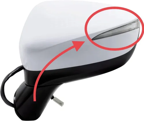 Vista 4 de Spieg Lámpara de señal de giro del espejo lateral del conductor para Mazda CX-3 2016-2019 CX-5 2016-2017 LED Blinker (izquierda)