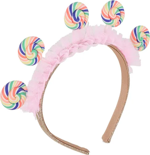 Diadema de piruleta para cumpleaños, accesorios para el cabello, accesorios kawaii, diadema para niña de flores, accesorios para el cabello,