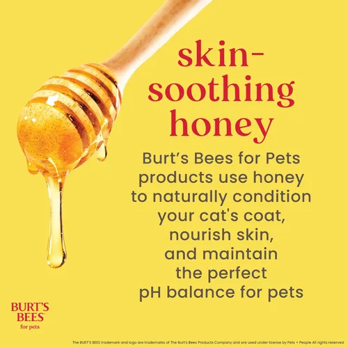 Vista 6 de Burt's Bees for Pets Champú para gatitos sin lágrimas con suero de mantequilla, fórmulas 99.3% de origen natural, champú para mascotas para gatos