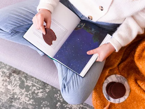 Vista 5 de Daelmans Stroopwafels de chocolate y caramelo – Caramelo Stroopwafel de chocolate, gofres Stroop, Stroopwaffle, galletas de gofres de chocolate