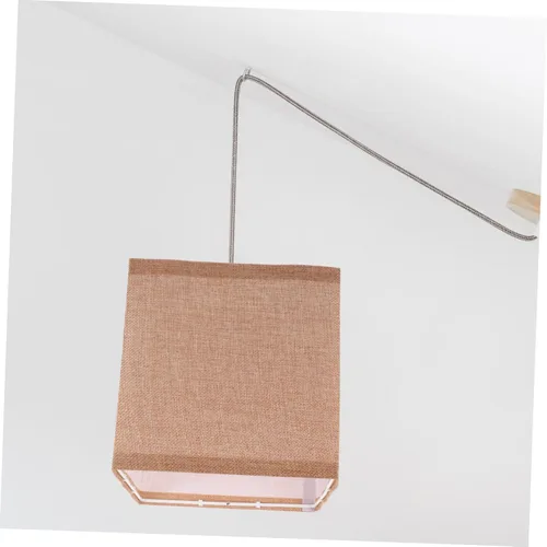 Vista 8 de DOITOOL Pantalla cuadrada de tela de repuesto elegante accesorio para lámparas de mesa, fácil de instalar, se adapta a bombillas para dormitorio