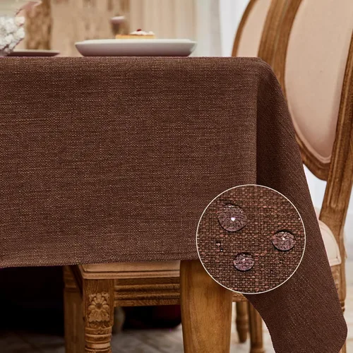 Vista 36 de Balcony & Falcon - Mantel rectangular de peso pesado clásico, lavable, antiarrugas y resistente al agua