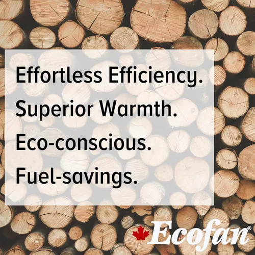 Vista 8 de Ecofan AirMax Ventilador a calor, para horno a leña, grande, hecho en Canadá., NA, Negro (Black Blade), L