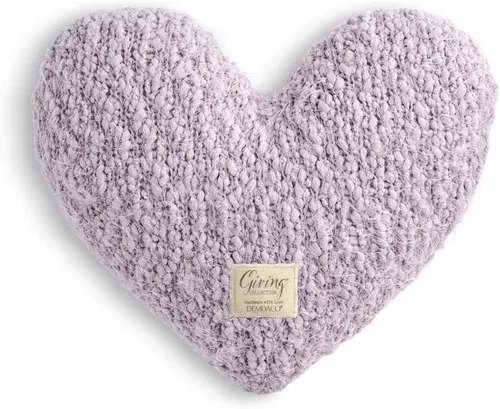 Vista 10 de DEMDACO Giving Heart - Almohada decorativa de felpa con peso de algodón de 10 x 11 pulgadas, color rojo arándano
