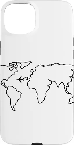Vista 9 de World Map Airplane Funny Wanderlust Travel Traveler Gift Case for iPhone 17