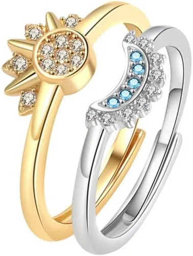 Sunflower Fidget Ring for Women Spinning Rings Adjustable Anxiety Ring for Teens Birthday Gift for Daughter Mom You Are My Sunshine Spinner Rings