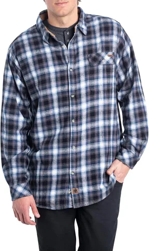 Vista 3 de Legendary Whitetails Camisa de franela de manga larga con botones para hombre, 100% algodón