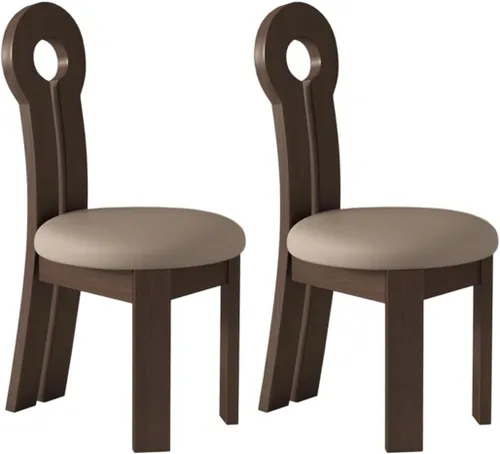 Vista 55 de YVYKFZD Dining Chairs Set, Solid Wood Dining Room Chair, Upholstered Kitchen Chairs, Unique Key-Shaped Living Room Chair, for Offices Bedroom Study